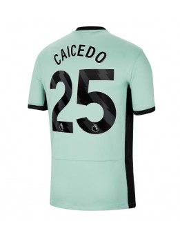 Moški Nogometna dresi replika Chelsea Moises Caicedo #25 Tretji 2023-24 Kratek rokav